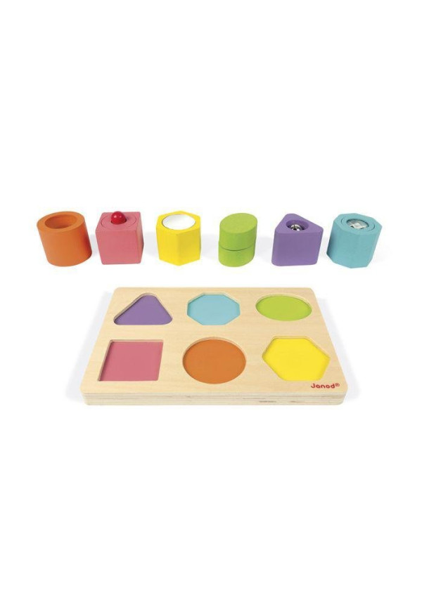 PUZLE CON 6 FIGURAS SENSORIALES JANOD