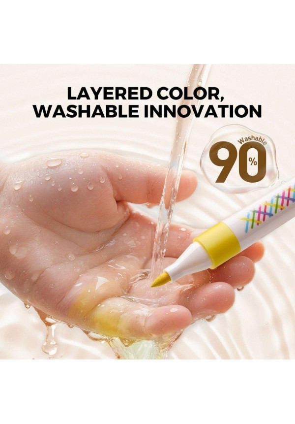 Rotuladores por capas lavables VIVID COLORED (12 ud.) JARMELO