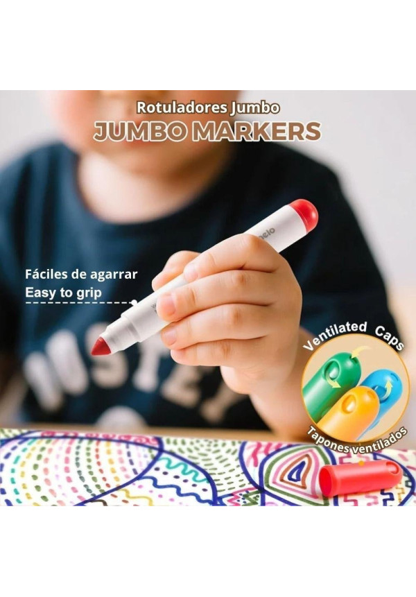Rotuladores Extra Lavables WASH POWER 12 ud.