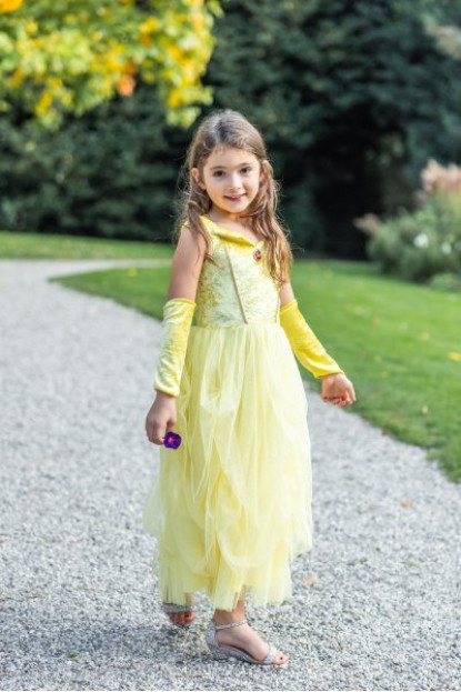 VESTIDO DE PRINCESSA AMARILLO TALLA 5-6 GREAT PRETENDERS