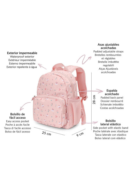 Mochila Infantil Blossom Birds