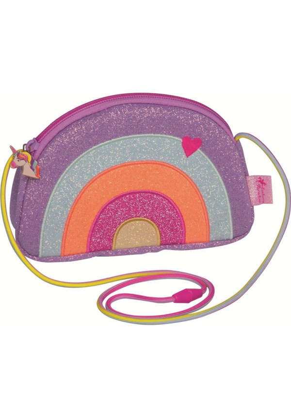  Bolso arco iris con purpurina