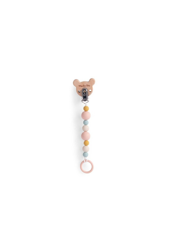 Porta chupete madera y silicona PED MOULIN ROTY