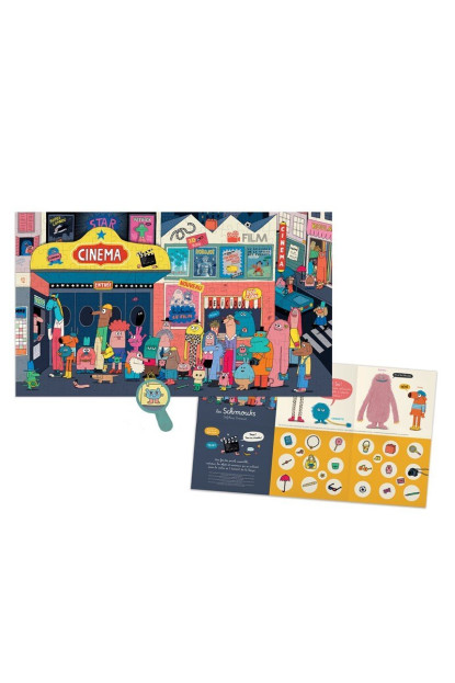 Puzzle ¡Todos al cine! (200 piezas) Schmouks MOULIN ROTY