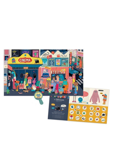 Puzzle ¡Todos al cine! (200 piezas) Schmouks MOULIN ROTY