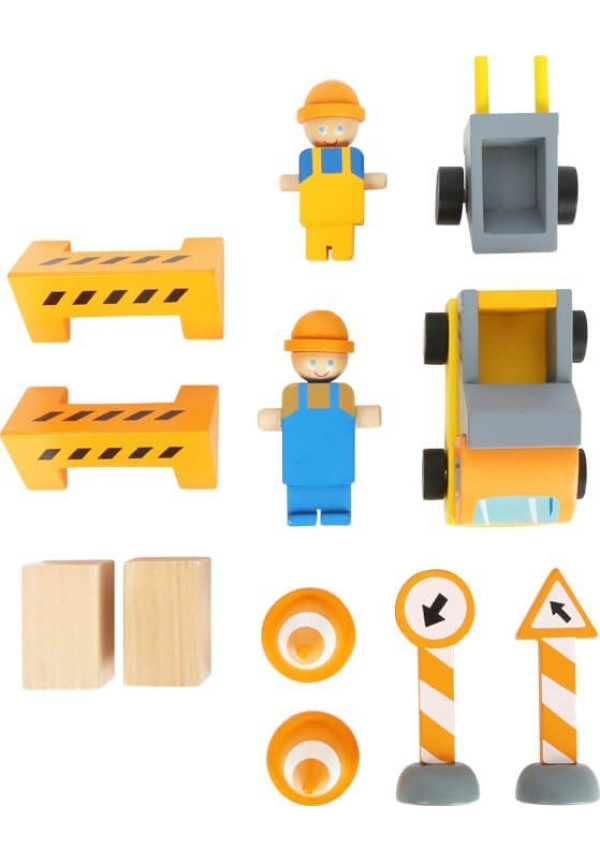 Grúa con materiales para la construcción SMALL FOOT