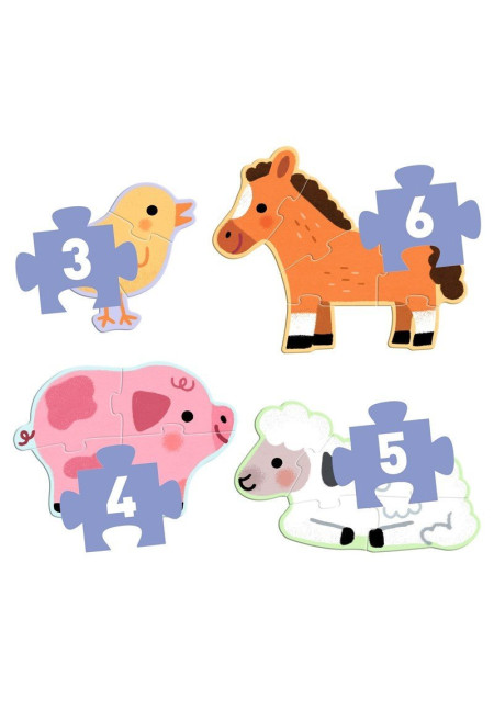 PUZZLE Evolutivo En la granja DJECO