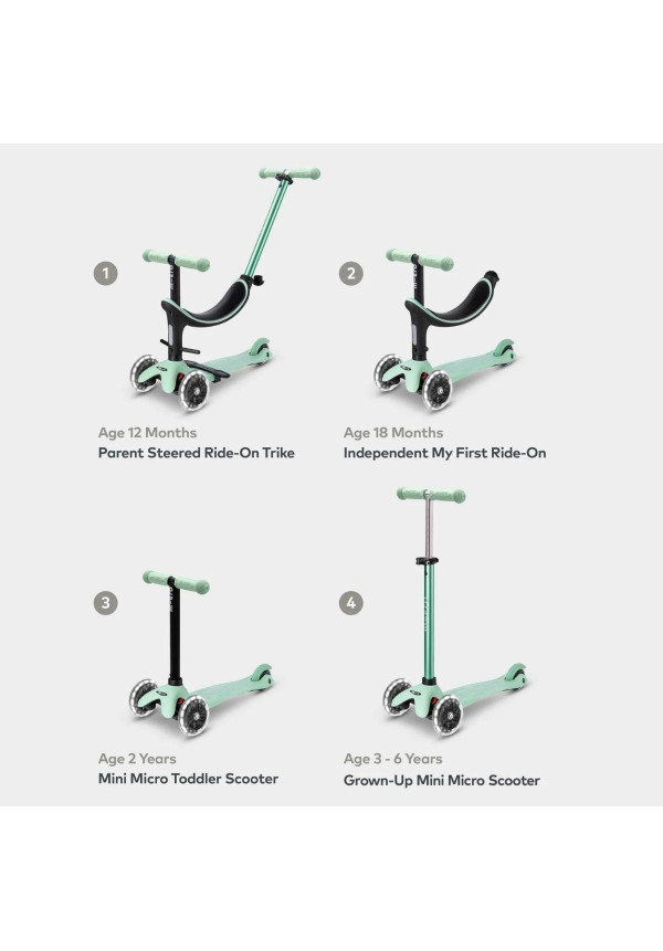 MINI 4en1 DELUXE LED MENTA  MICRO