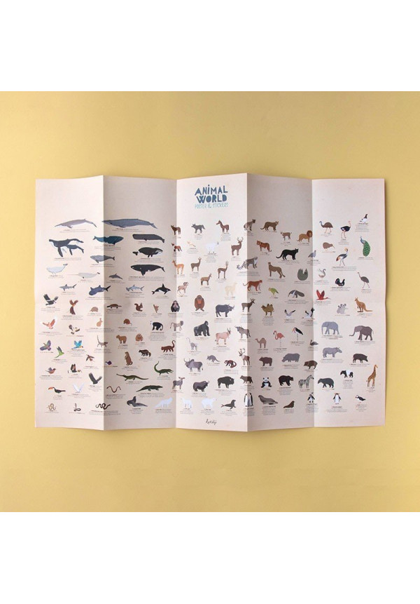 Activity - ANIMAL WORLD Poster&Stickers LONDJI