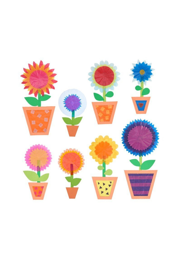 Set Creativo - Imágenes para Ventanas Macetas con Flores HABA