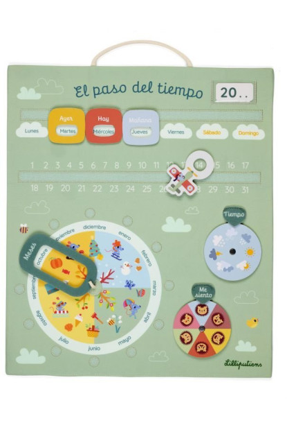 CALENDARIO CON EL TIEMPO - ESPAÑOL  LILLIPUTIENS