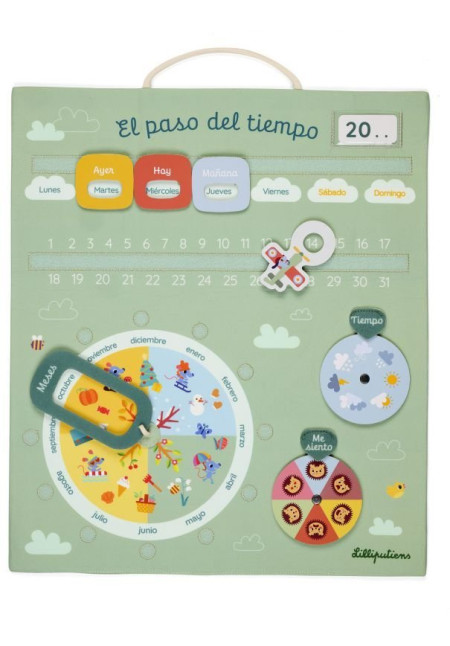 CALENDARIO CON EL TIEMPO - ESPAÑOL  LILLIPUTIENS