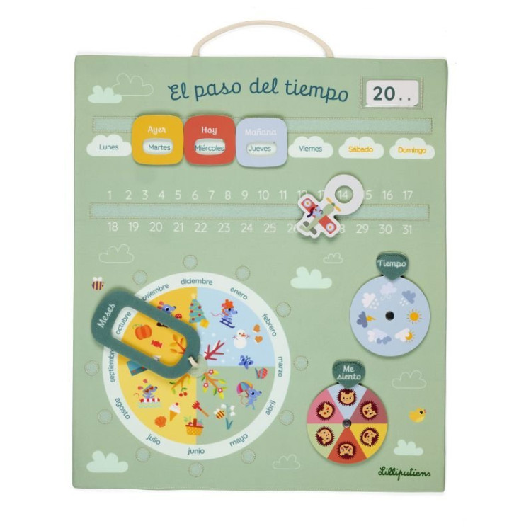 CALENDARIO CON EL TIEMPO - ESPAÑOL  LILLIPUTIENS