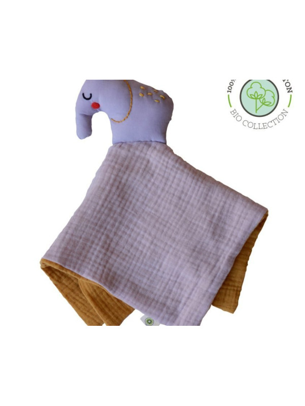 Peluche para dormir de algodón orgánico: Elefante APUNT