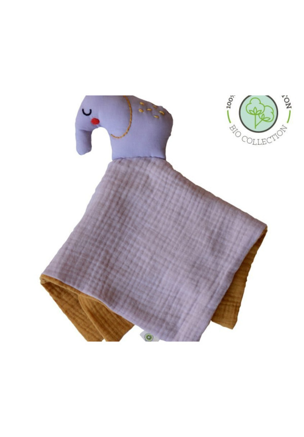 Peluche para dormir de algodón orgánico: Elefante APUNT