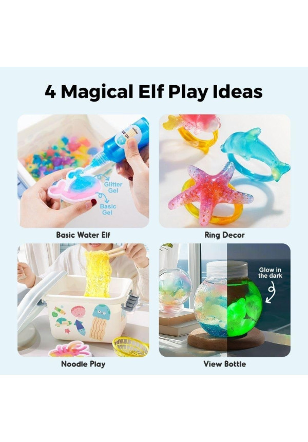 Set figuritas de gel 3D en agua JARMELO
