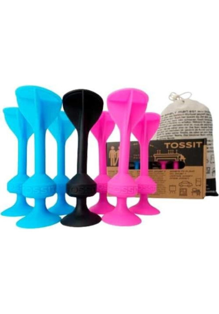 TOSSIT 7 DARDOS SILICONA STARTER AZUL + ROSA
