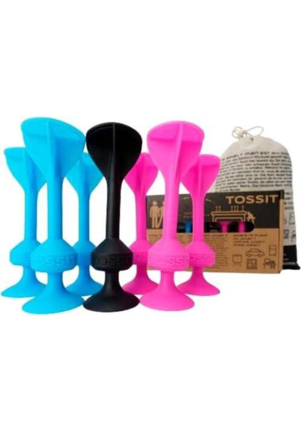 TOSSIT 7 DARDOS SILICONA STARTER AZUL + ROSA