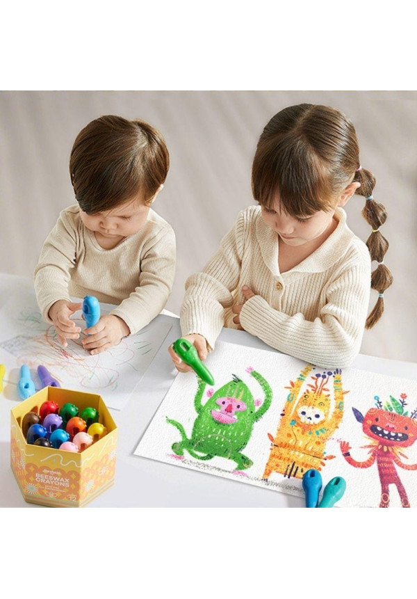 Caja Crayones KEY de Cera de Abeja (12 ud.) JARMELO
