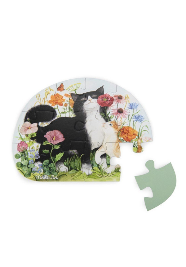 4 mini puzzles Animales (4x12 piezas) MOULIN ROTY