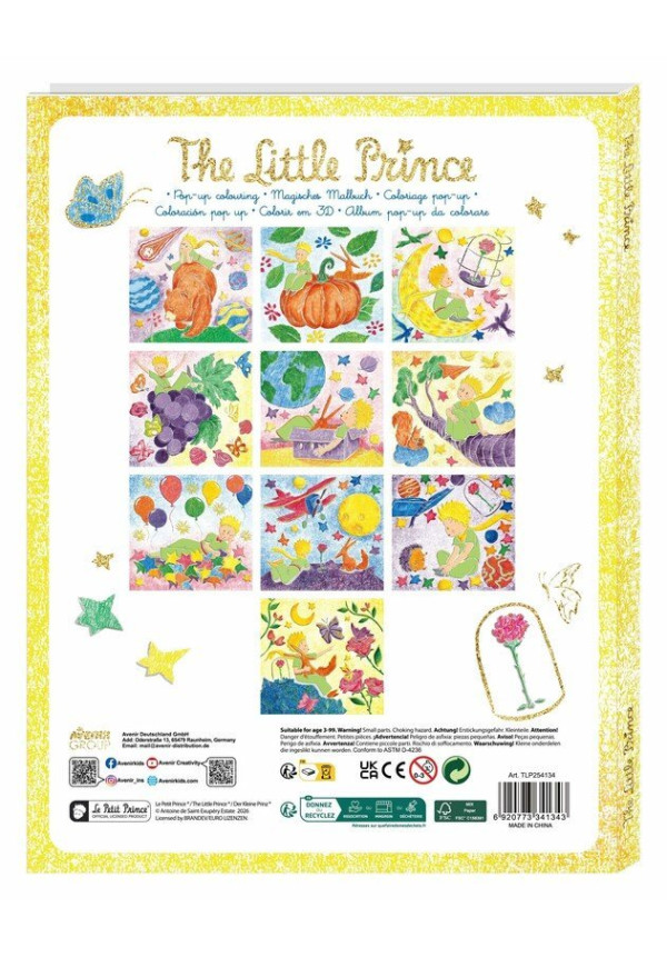 El Prinicipito Pop-up para Colorear