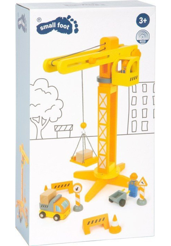 Grúa con materiales para la construcción SMALL FOOT