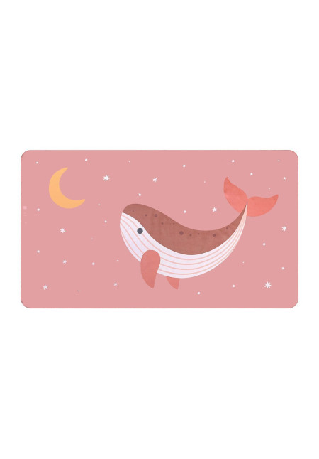 Toalla Playa Microfibra Whale Pink  Monnëka