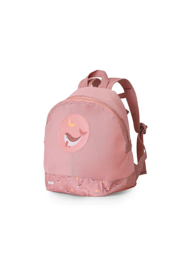 Mochila Infantil Antiarena Whale Pink Monnëka