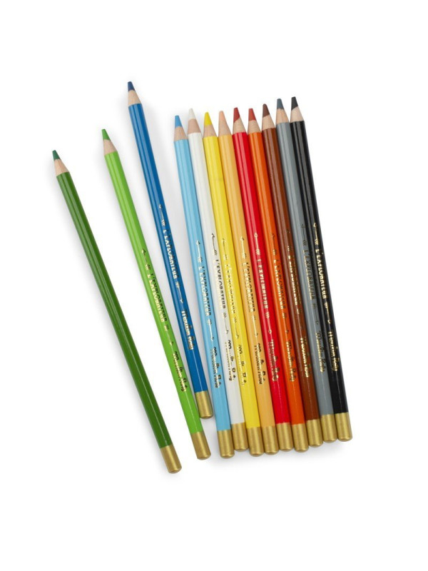 12 lápices de colores Explorador MOULIN ROTY