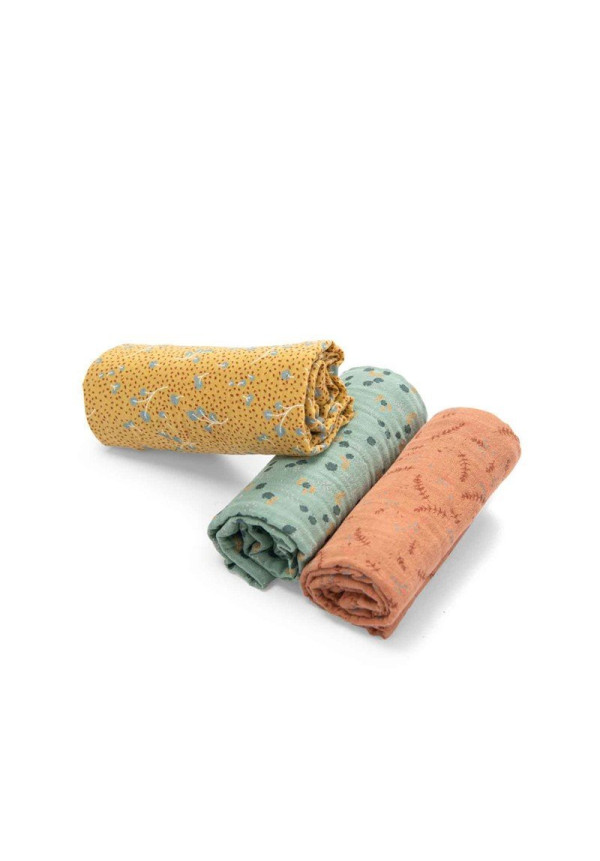 Juego de 3 muselinas Petits Lapins MOULIN ROTY