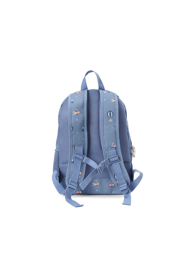 Mochila Mediana Planes + Llavero Personalizable
