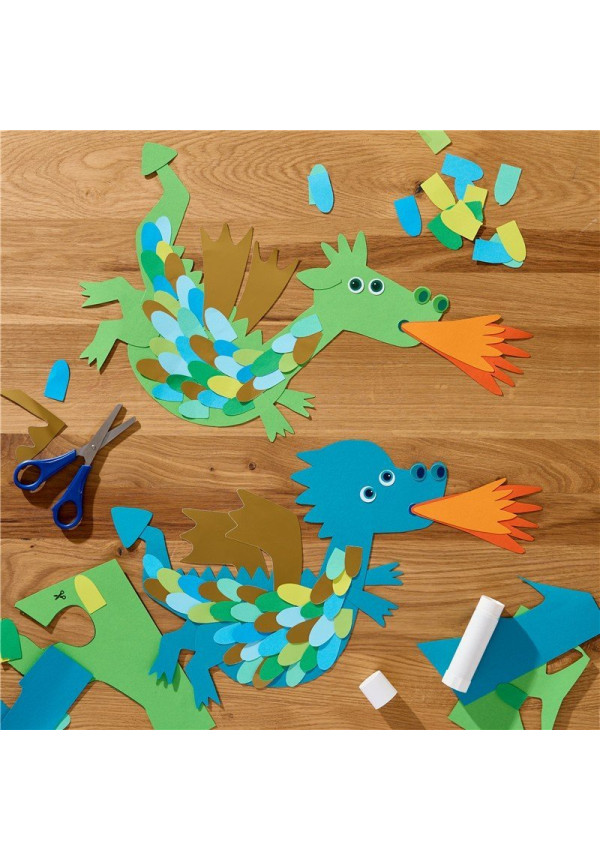 Set Creativo – Dragones con Escamas para Pegar HABA