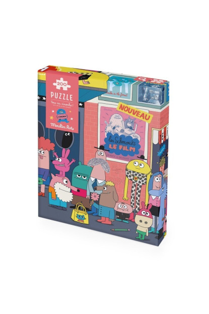 Puzzle ¡Todos al cine! (200 piezas) Schmouks MOULIN ROTY