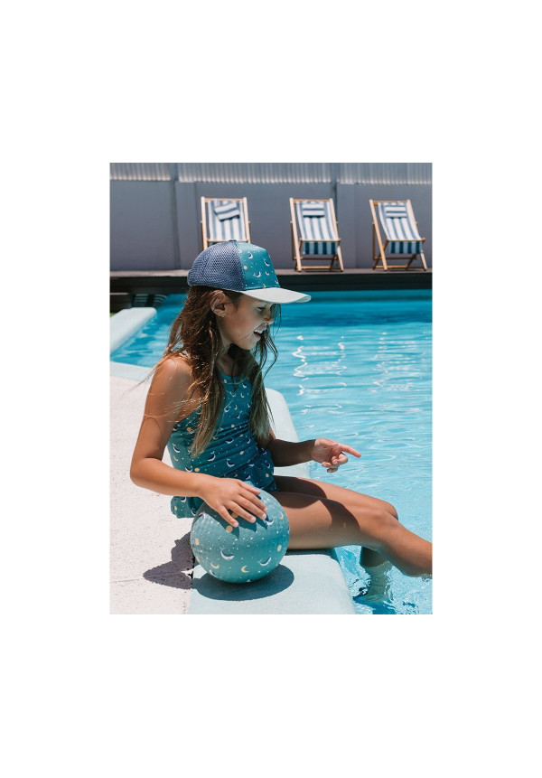 Gorra Whale Teal Monnëka