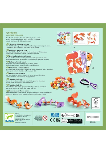 Ensartes Animales adorables DJECO