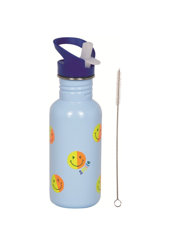 Botella de acero inoxidable Happy Face Little Friends