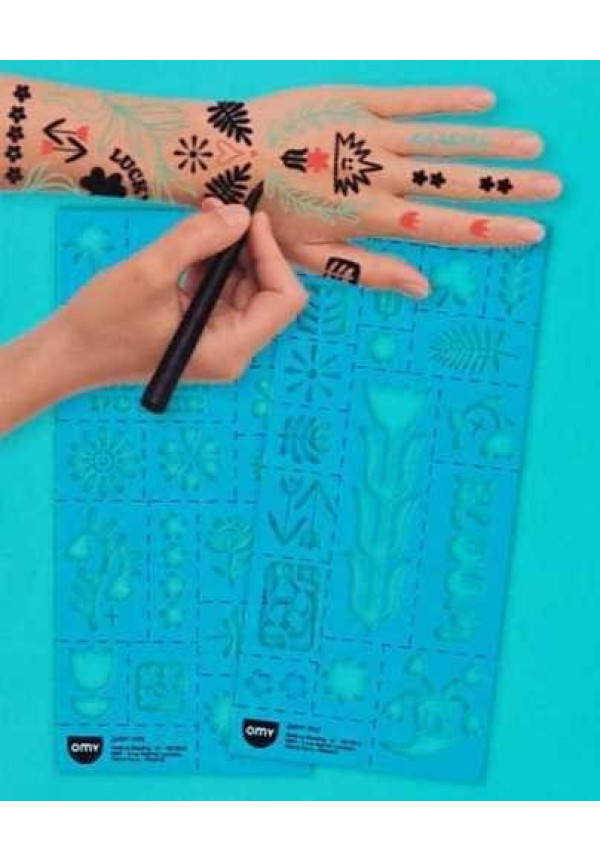 TATTOOS TEMPORALES FLOWER POWER OMY