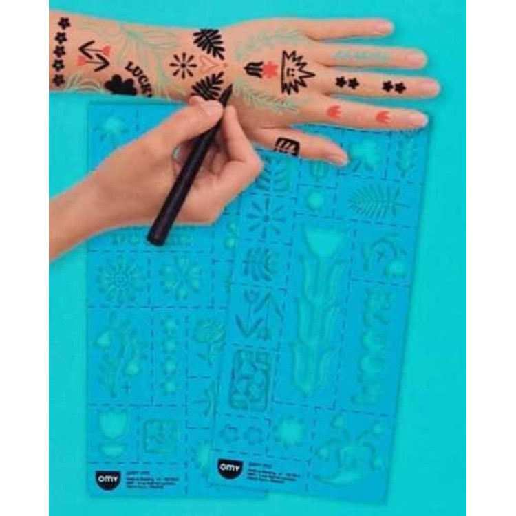 TATTOOS TEMPORALES FLOWER POWER OMY