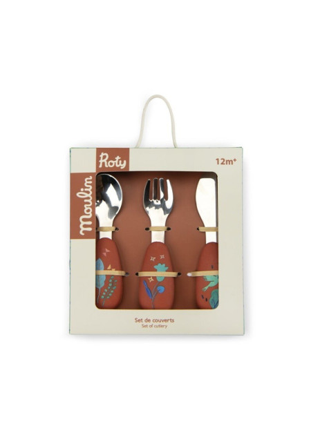 Set de cubiertos silicona Forêt Mawa MOULIN ROTY