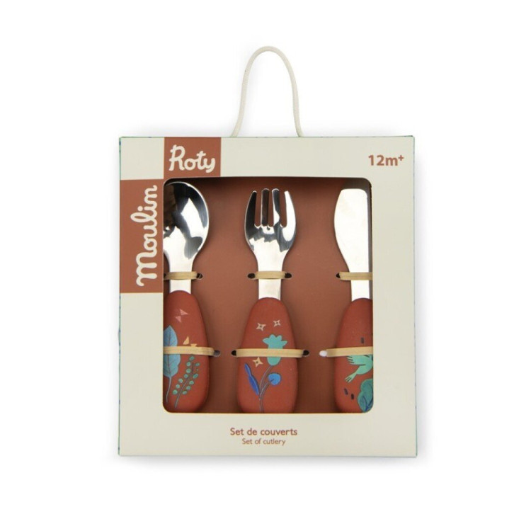 Set de cubiertos silicona Forêt Mawa MOULIN ROTY