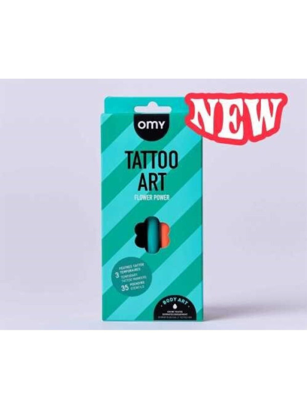 TATTOOS TEMPORALES FLOWER POWER OMY