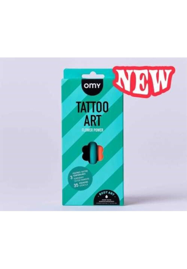 TATTOOS TEMPORALES FLOWER POWER OMY