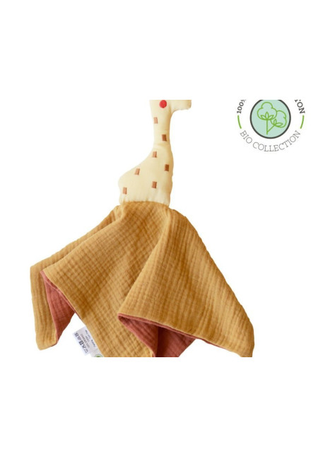 Peluche para dormir de algodón orgánico: Jirafa A PUNT