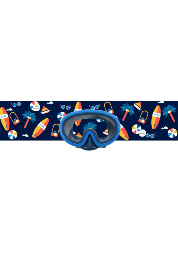 Máscaras junior azul oscuro con turbante Surf