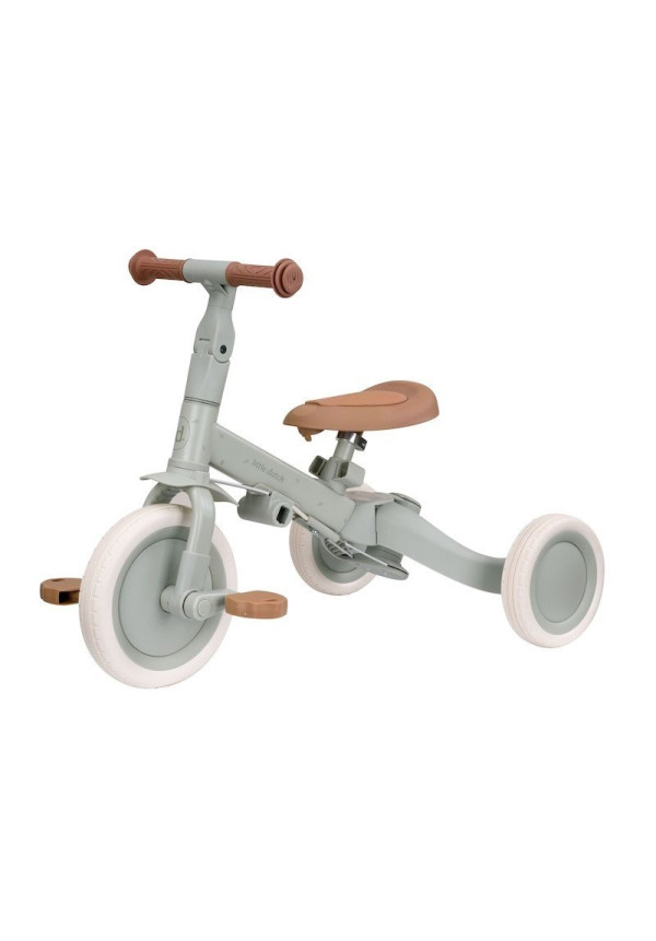 TRICICLO CON BARRA VERDE LITTLE DUTCH