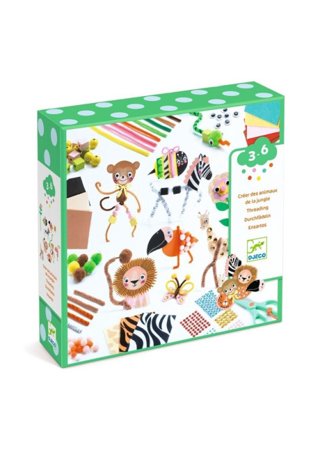 Caja creativa Crea Animales de la Jungla DJECO