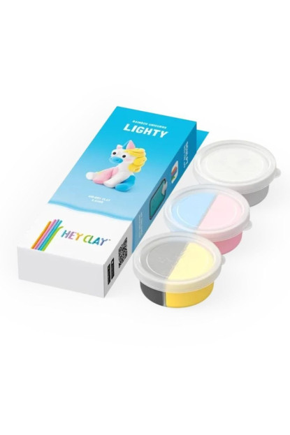 Plastilina interactiva Unicornio Lighty  HEY CLAY