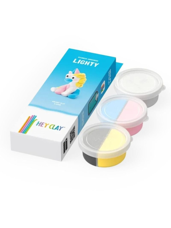 Plastilina interactiva Unicornio Lighty  HEY CLAY