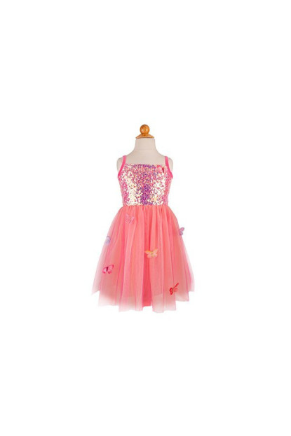 VESTIDO DE MARIPOSA BLISS ROSA INTENSO TALLA 3-4 GREAT PRETENDERS