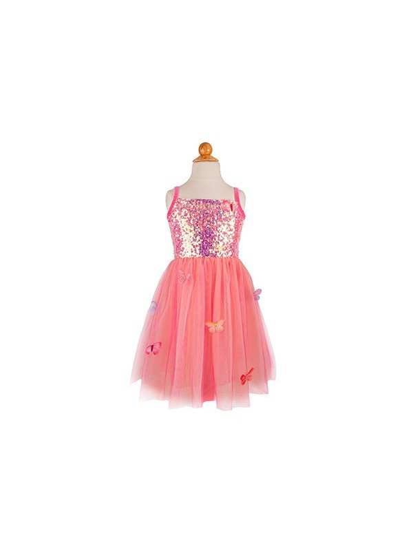 VESTIDO DE MARIPOSA BLISS ROSA INTENSO TALLA 3-4 GREAT PRETENDERS